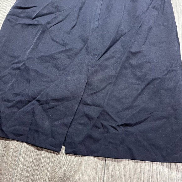 BROOKS BROTHERS Pencil Skirt Blue Wool Size 8 USA Made Vintage 28 - Picture 4 of 9